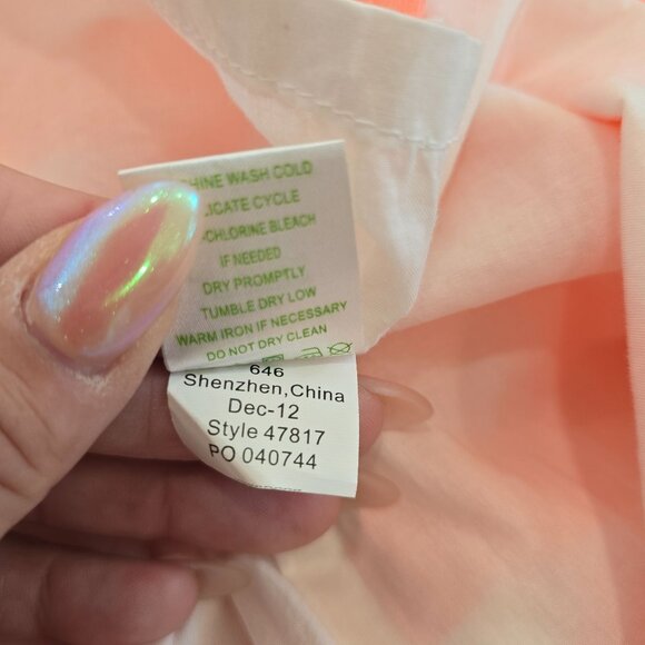 Lilly Pulitzer Sleeveless Delia Dress Sz 4 Sunrise Orange Wild Flowers Sweet Tea - Picture 4 of 7